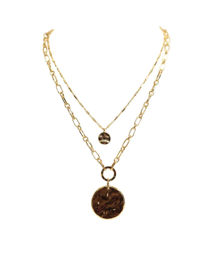 Layered Pendant Necklace - The Pink Tulip Clothing
