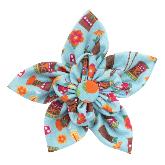 DOG-COLLAR-SLIDER-FLOWER-TIKI-TIME