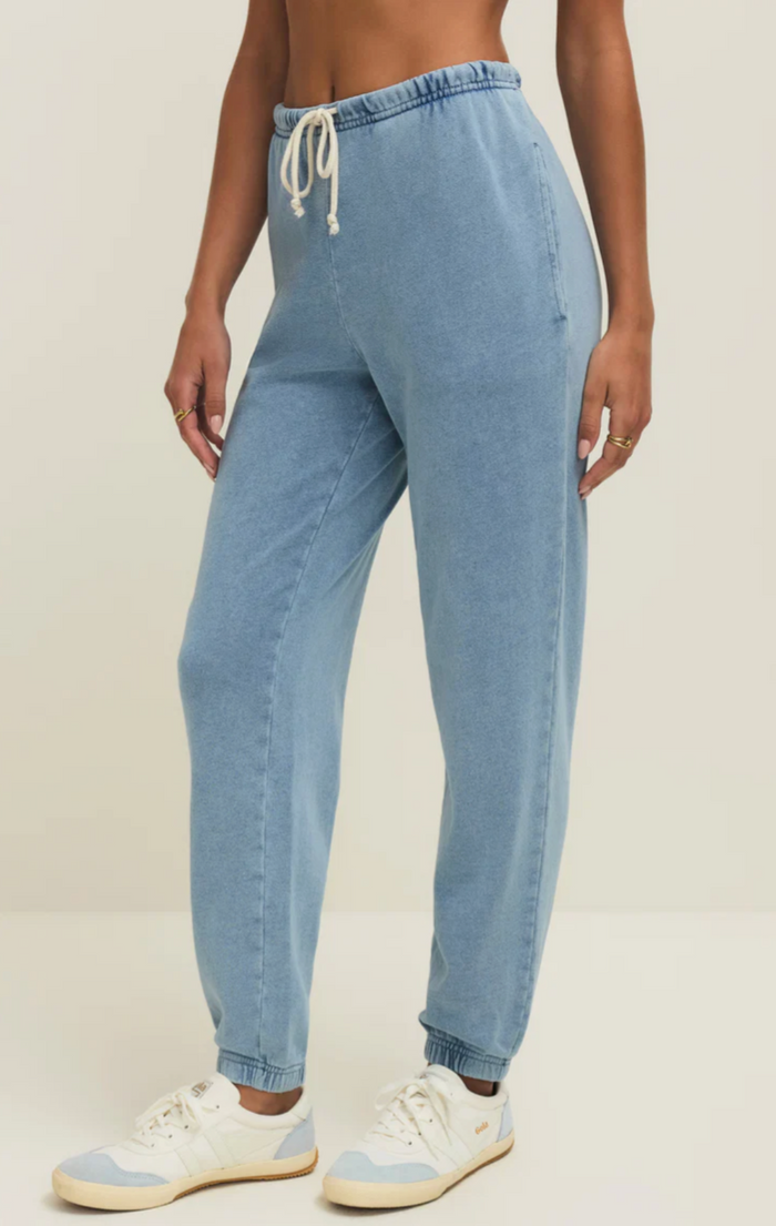 Downtown Knit Jogger - Ocean Air