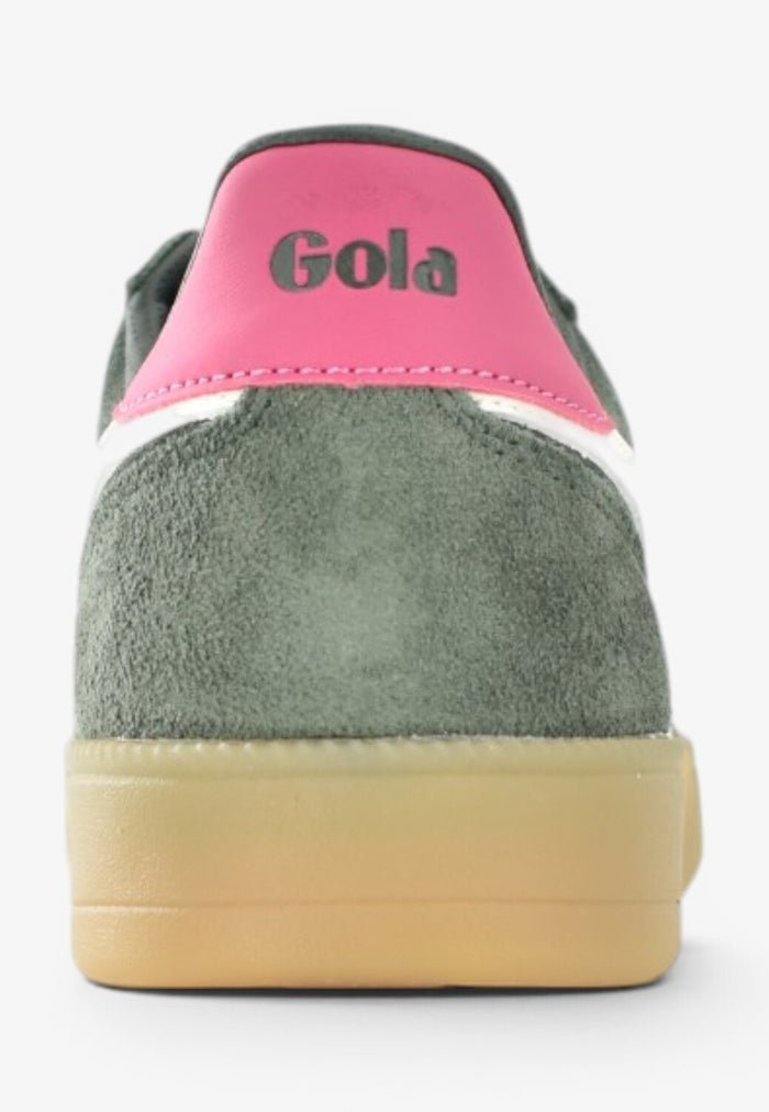 DAMES SPORTIEVE VETERSCHO-Groen suède/nubuck