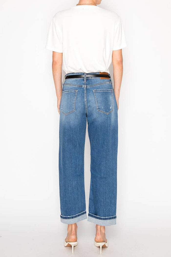 *Hybrid* Style High Rise Straight Leg Jeans