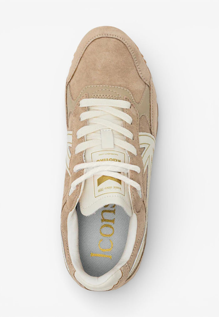 DAMES SPORTIEVE VETERSCHO-Beige suède/nubuck