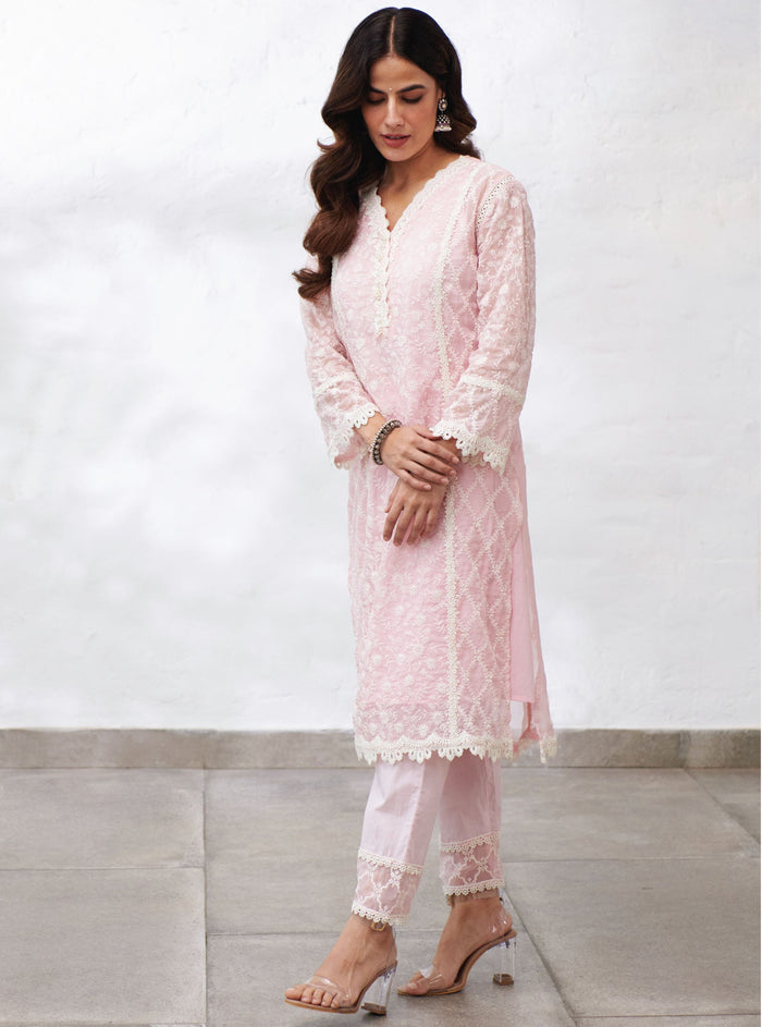 Mulmul Organza Sunderland Kurta
