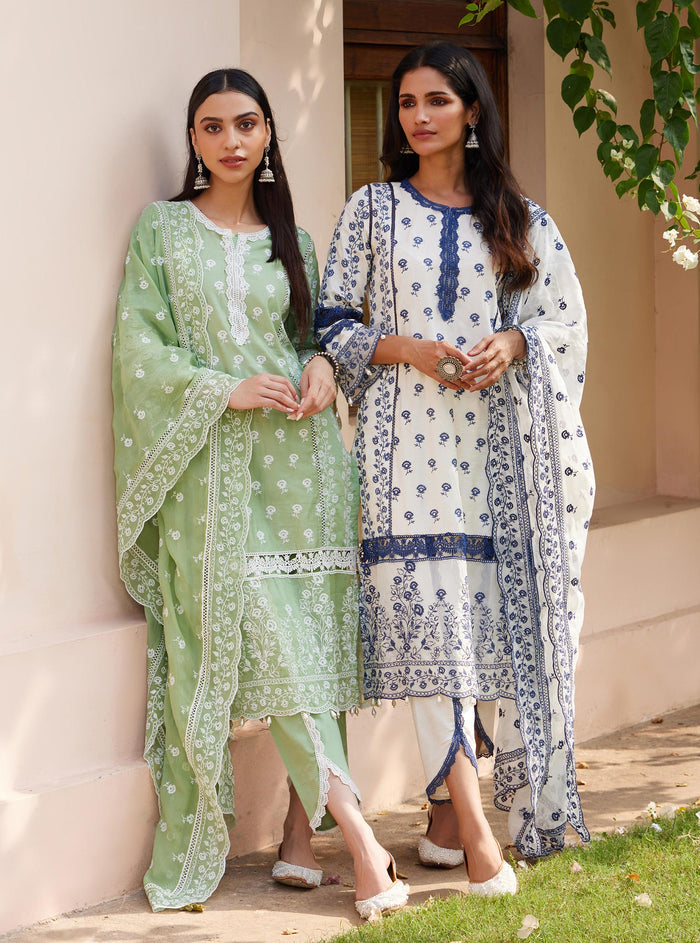 Mulmul Svasti Off White Dupatta