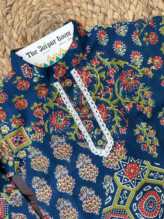 Multi Blue Kurta Set