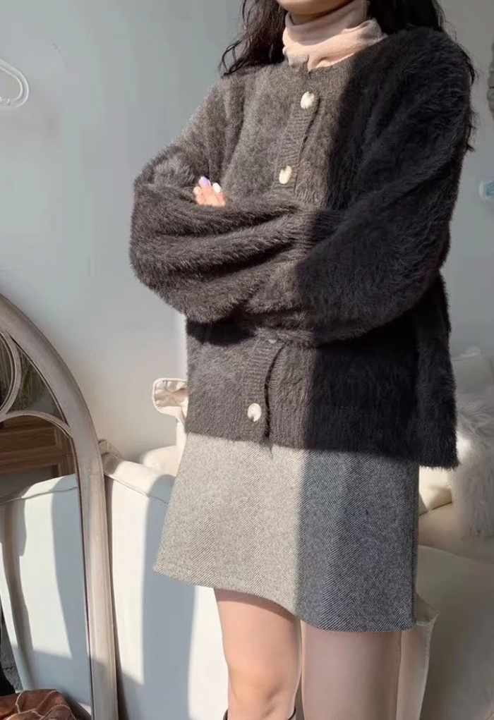 Oversized Fluffy Cardigan