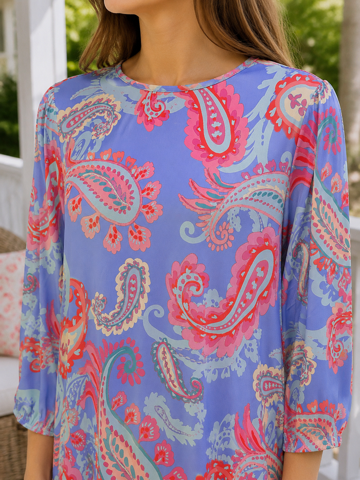 Pink Paisley Dress-FINAL SALE