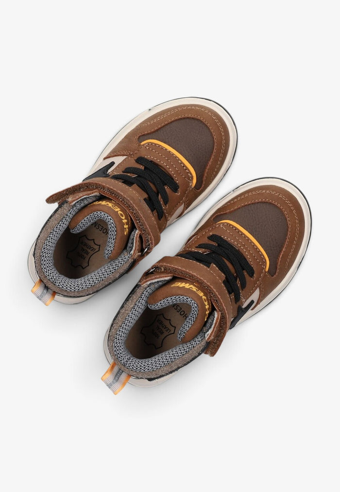 Jongens schoenen-Bruin combi kleur