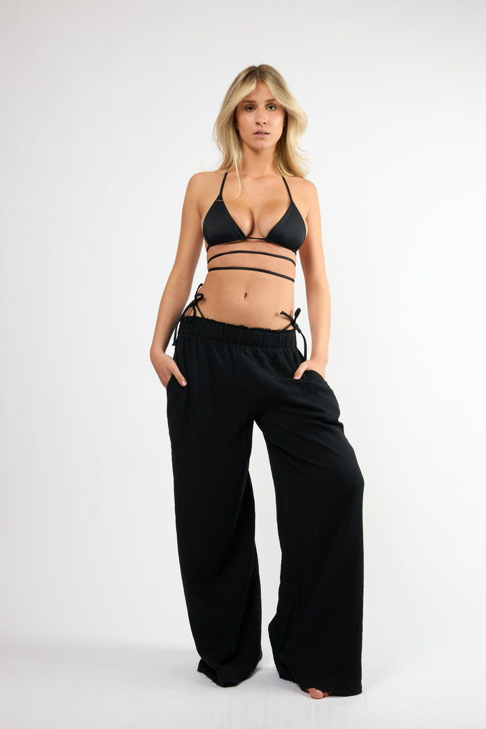 The Crinkle Pant - Black