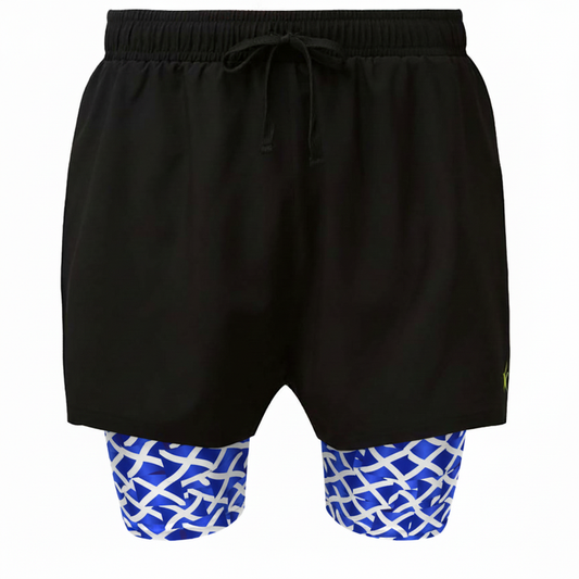 Shorts with smaller Saltire pattern