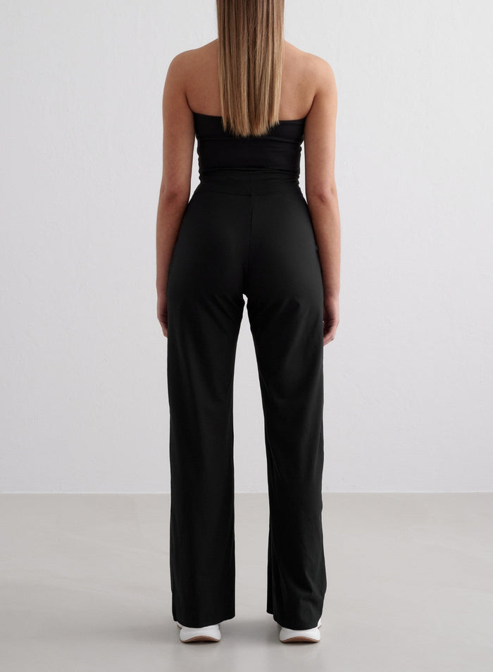 Black Sense Wide Pants