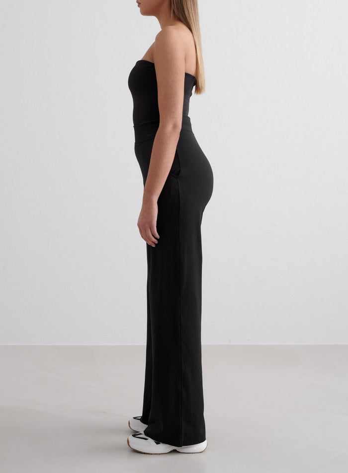 Black Sense Wide Pants