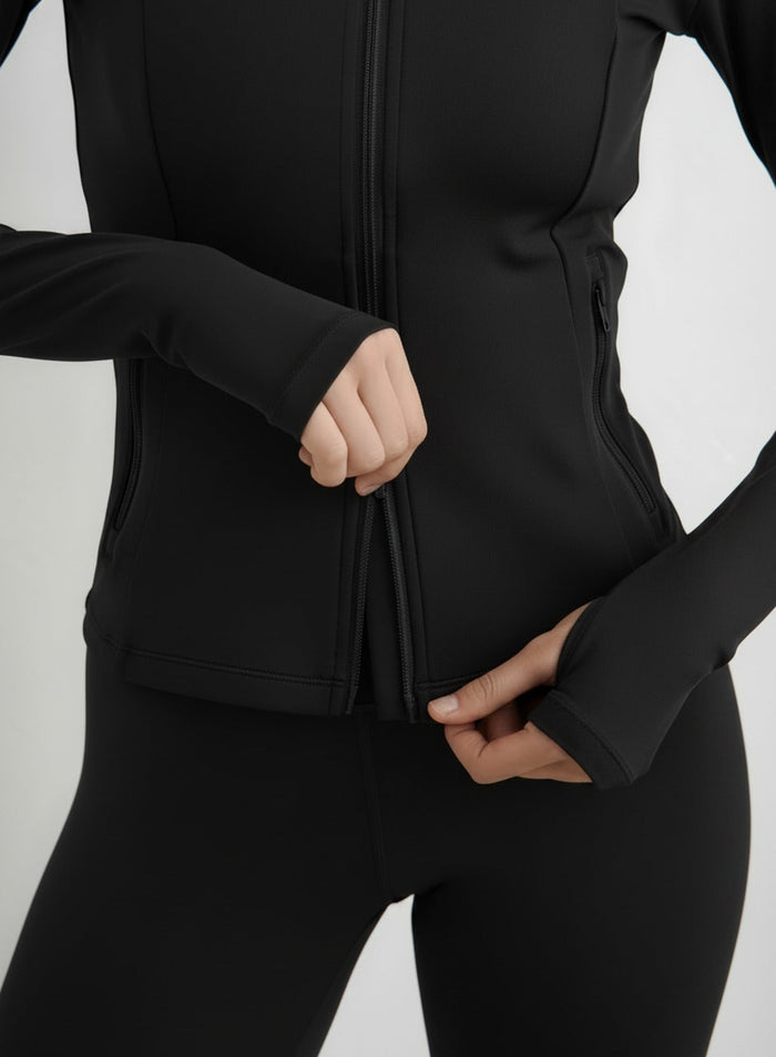 Black Sense Zip Jacket