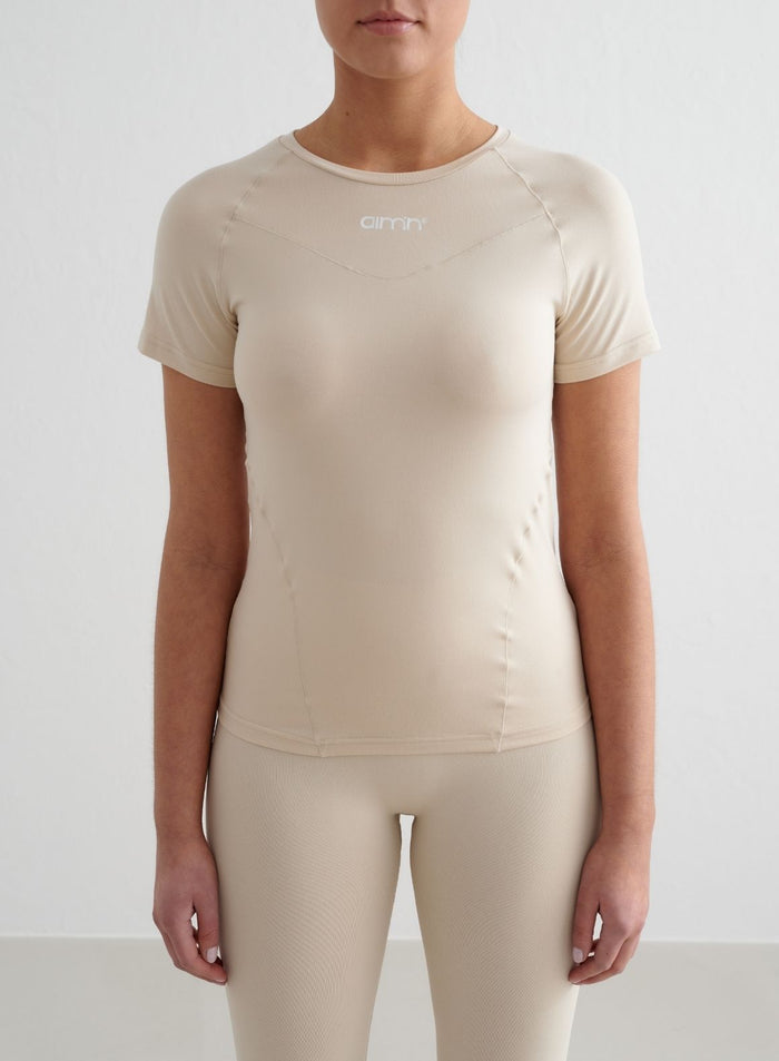 Café Au Lait Soft Basic Short Sleeve