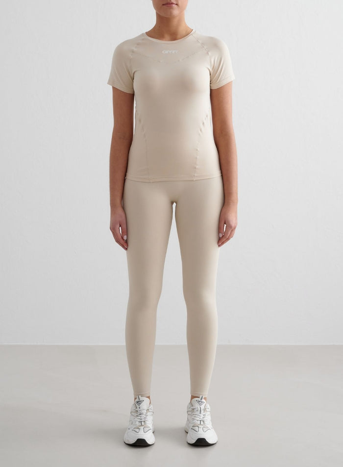 Café Au Lait Soft Basic Short Sleeve