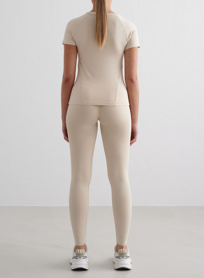 Café Au Lait Soft Basic Short Sleeve