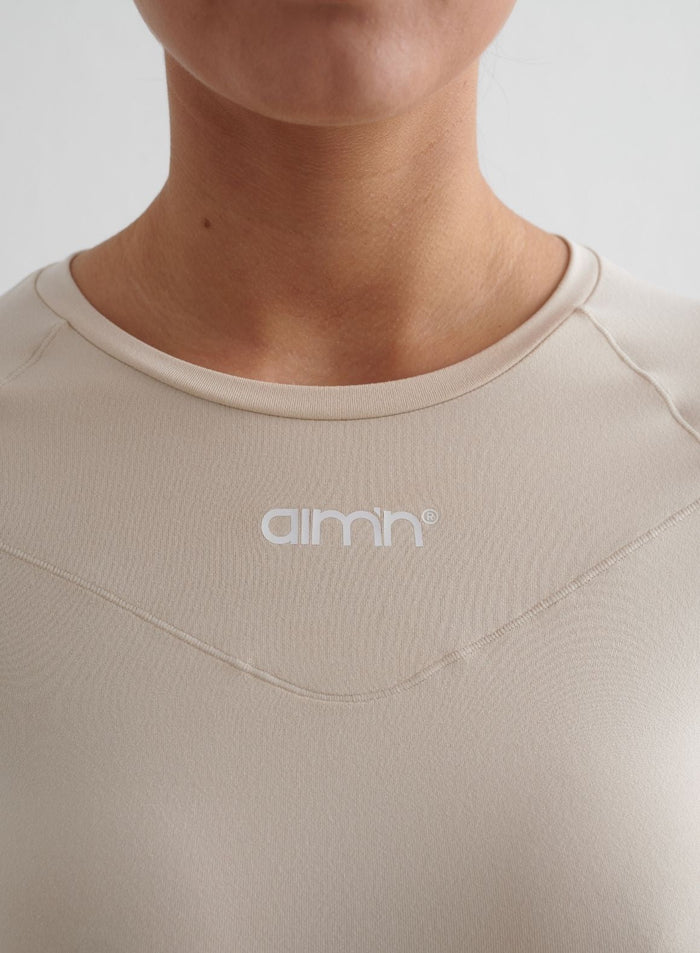 Café Au Lait Soft Basic Short Sleeve