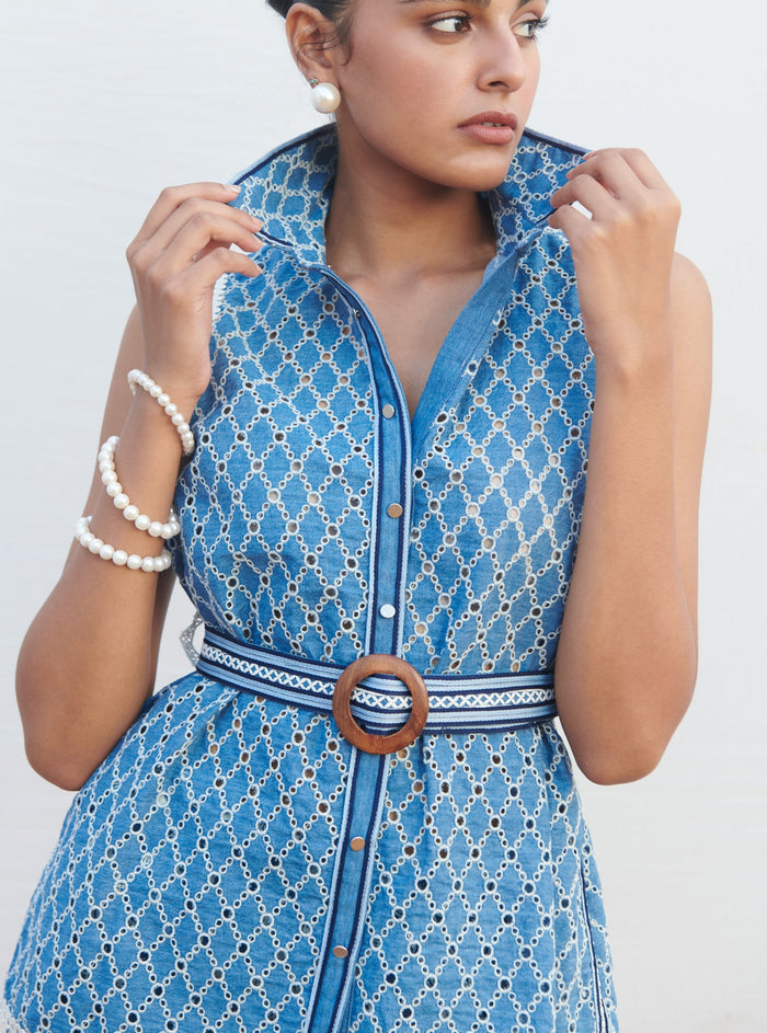 Flynn Denim Dark Blue Co-ord Set
