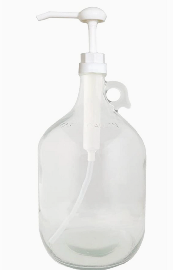 Glass Jug w/ Pump Dispenser