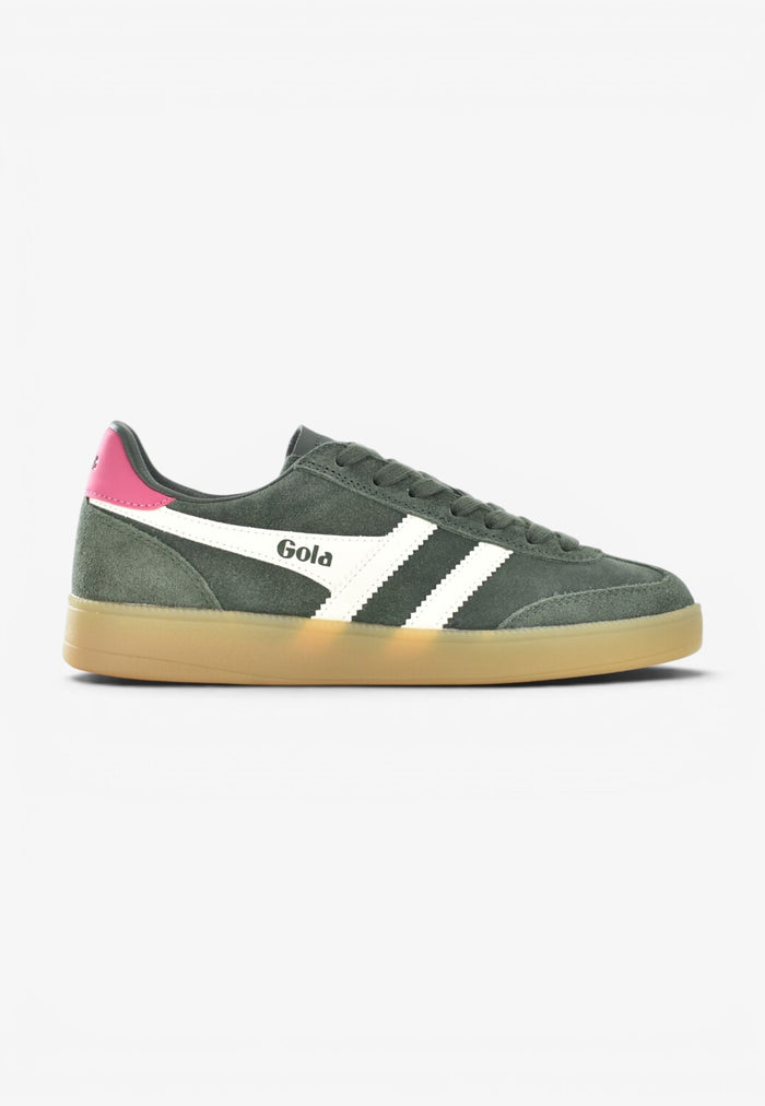 DAMES SPORTIEVE VETERSCHO-Groen suède/nubuck