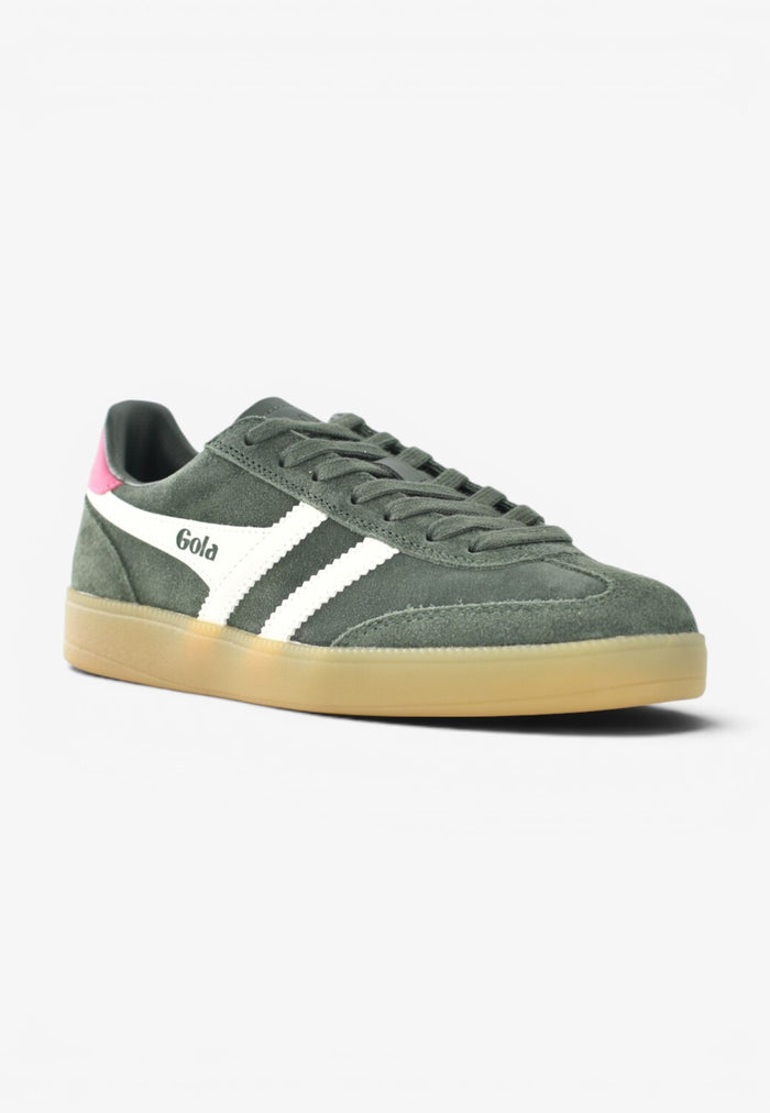 DAMES SPORTIEVE VETERSCHO-Groen suède/nubuck