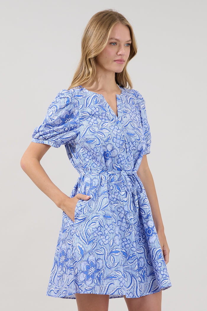 Hally A-line Mini Dress Floral