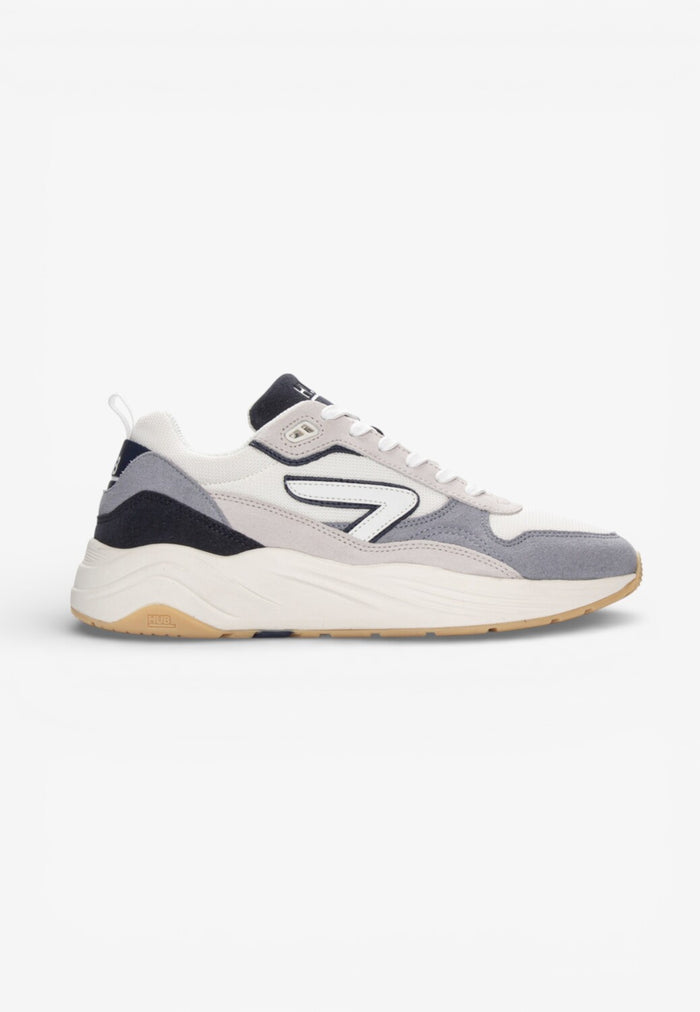 Heren veterschoenen-Grijs combi kleur
