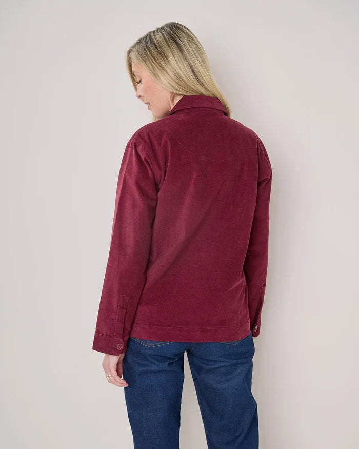 Kinsley Claret Needlecord Jacket