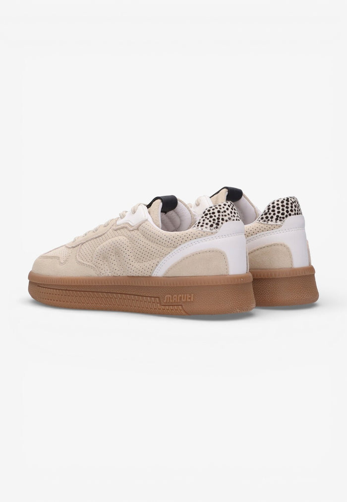 DAMES SPORTIEVE VETERSCHO-Beige suède/nubuck