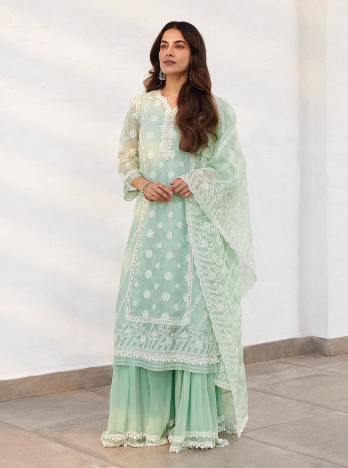 Mulmul Organza Armagh Kurta