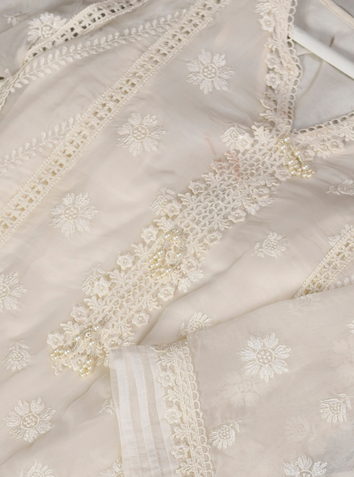Mulmul Organza Armagh Kurta