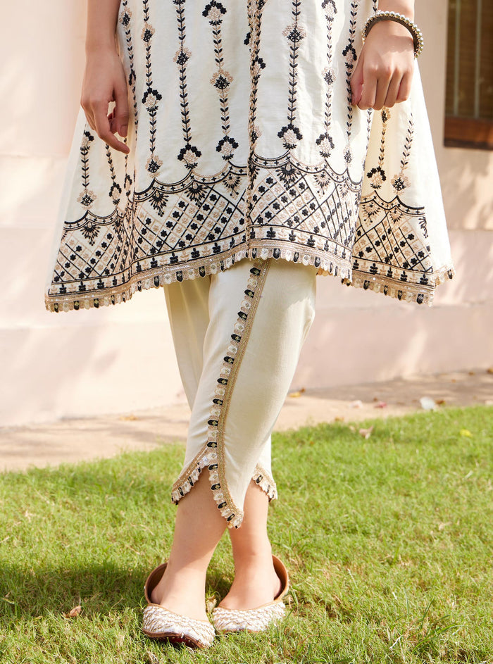 Mulmul Pima Suvasi Off White Pant