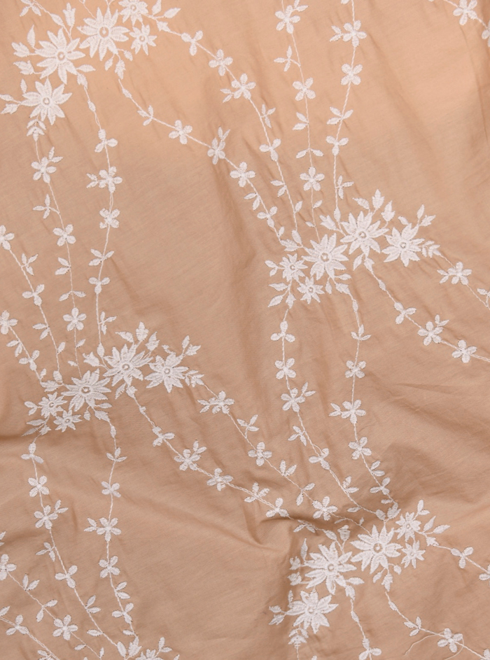 Mulmul Supima Cotton Arki Beige Kurta