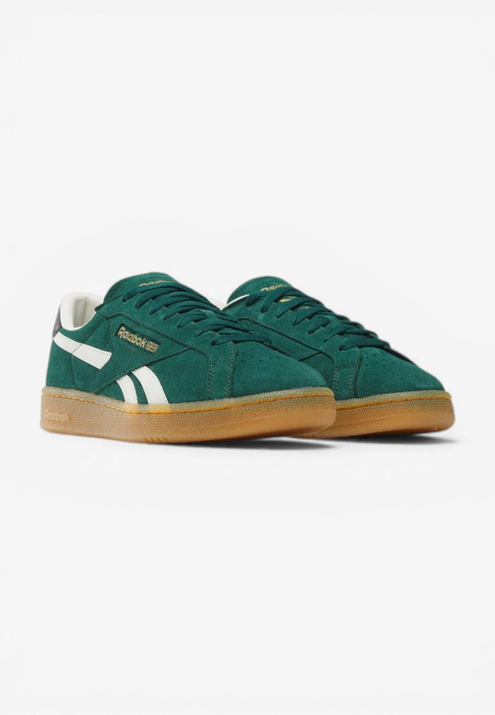 Heren veterschoenen-Groen suède/nubuck