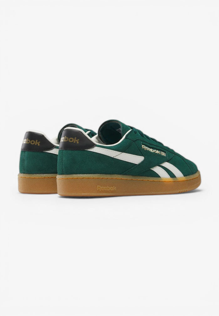 Heren veterschoenen-Groen suède/nubuck