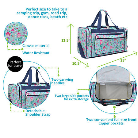 !SALE! Mermaid Squad NGIL Canvas 23" Duffle Bag