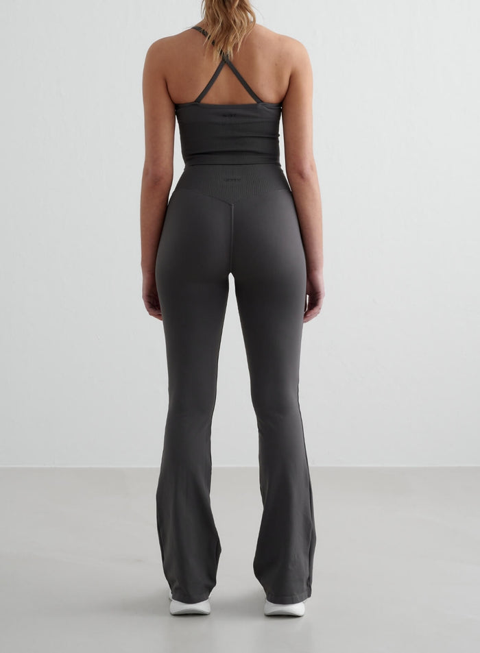 Shadow Grey Shape Seamless Flare Tights