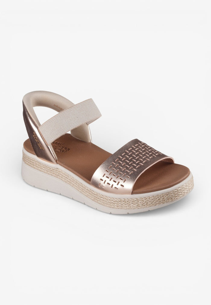 DAMES OPEN SCHOENEN-Goud leer