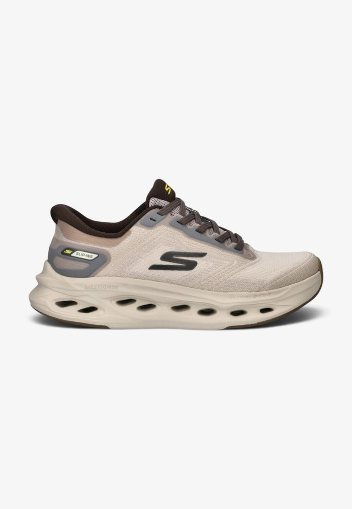 Heren veterschoenen-Beige combi kleur