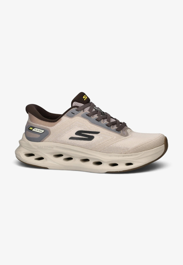 Heren veterschoenen-Beige combi kleur