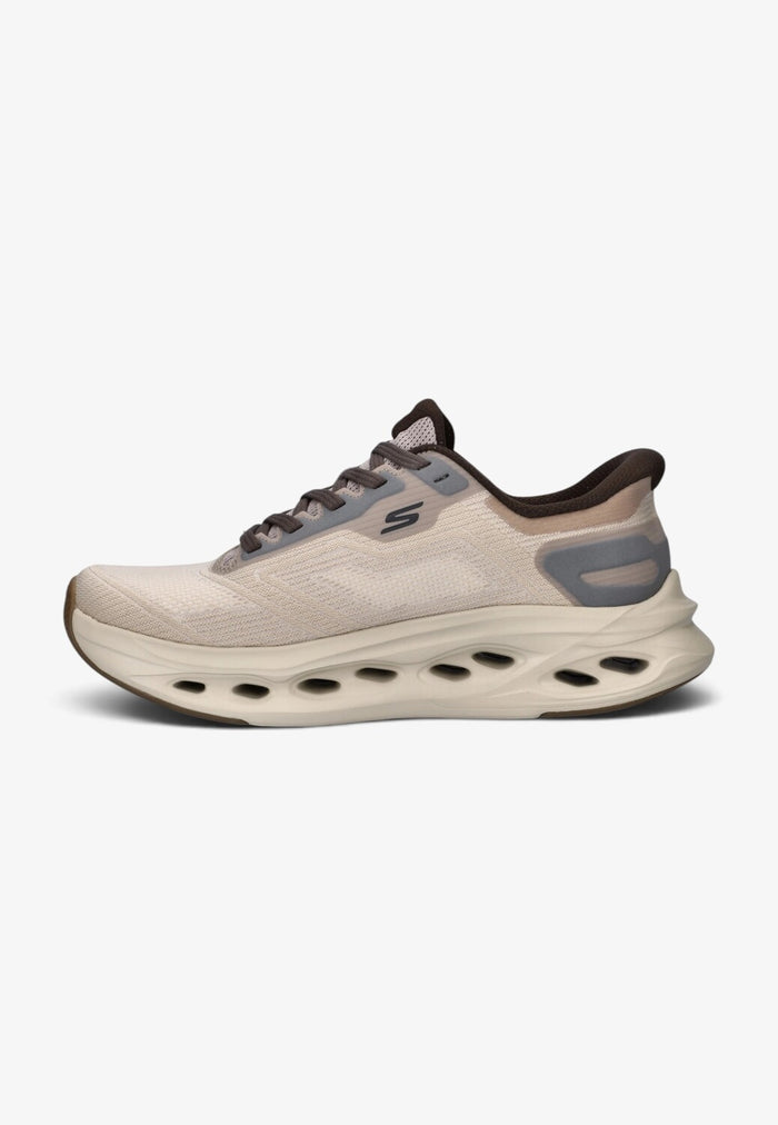 Heren veterschoenen-Beige combi kleur