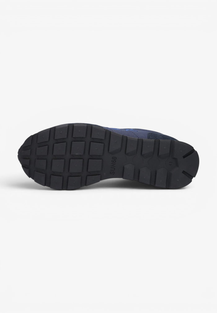 Heren veterschoenen-Blauw combi kleur