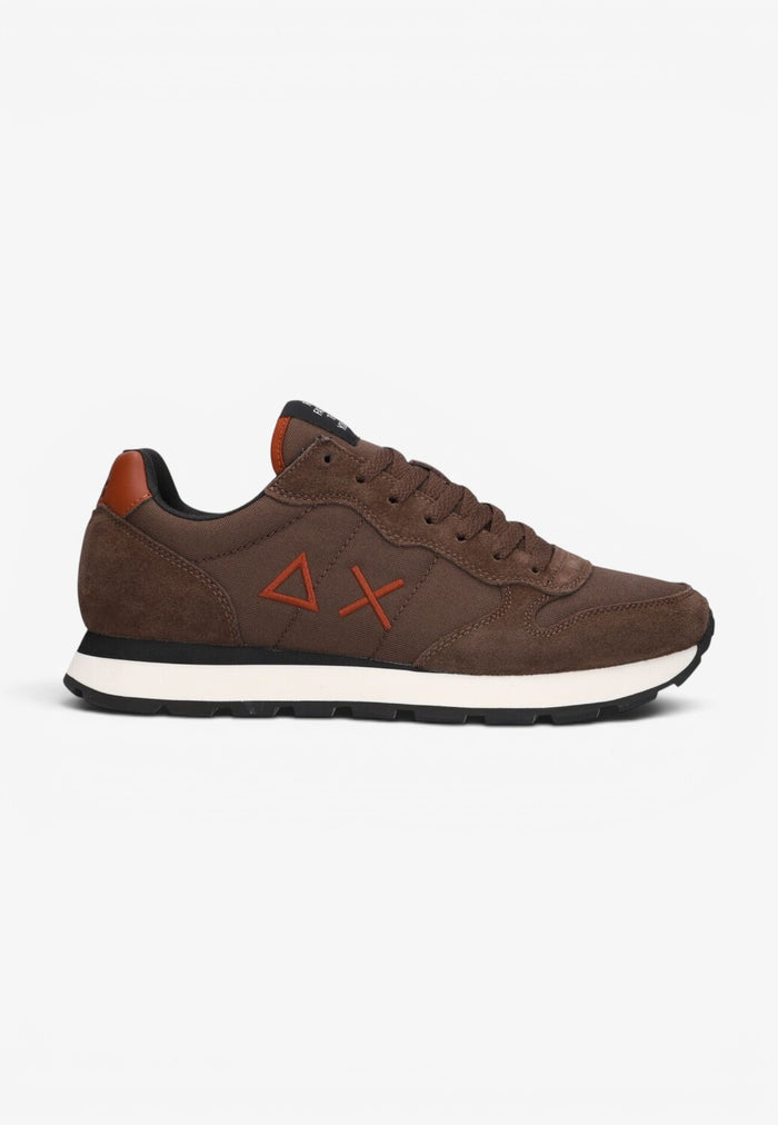 Heren veterschoenen-Bruin combi kleur
