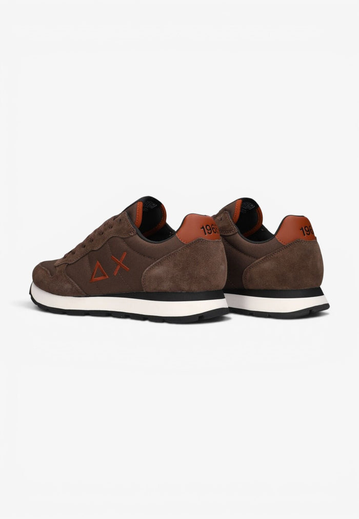 Heren veterschoenen-Bruin combi kleur