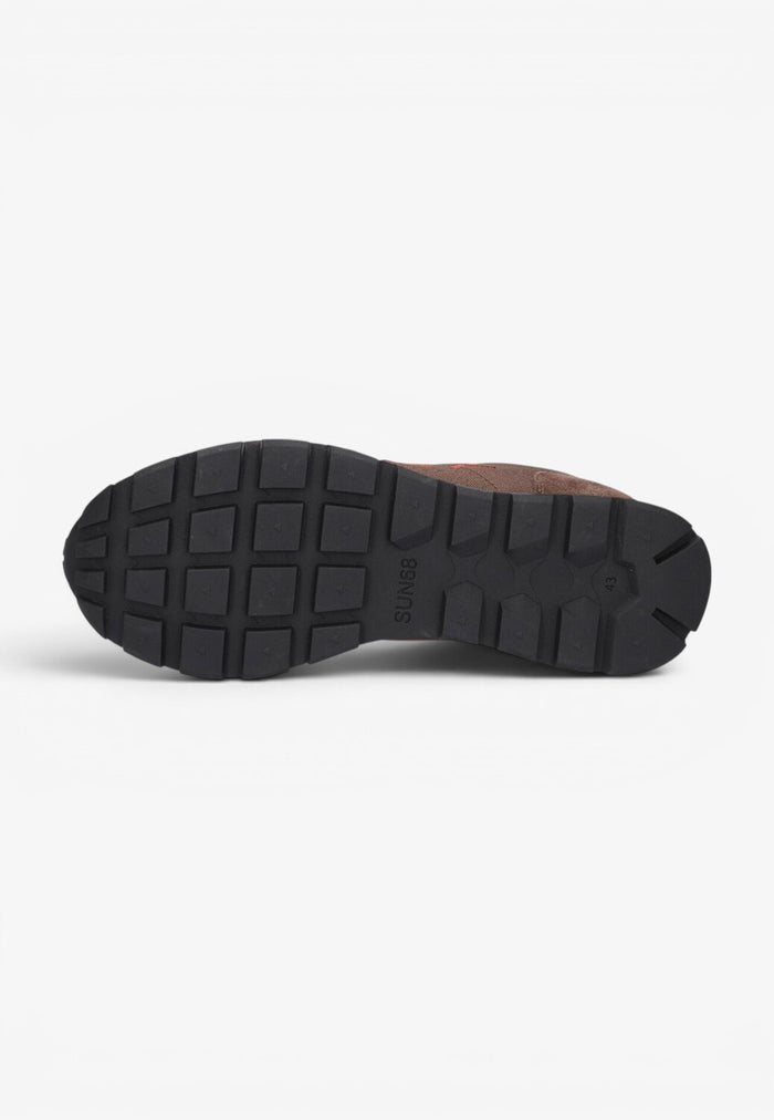Heren veterschoenen-Bruin combi kleur