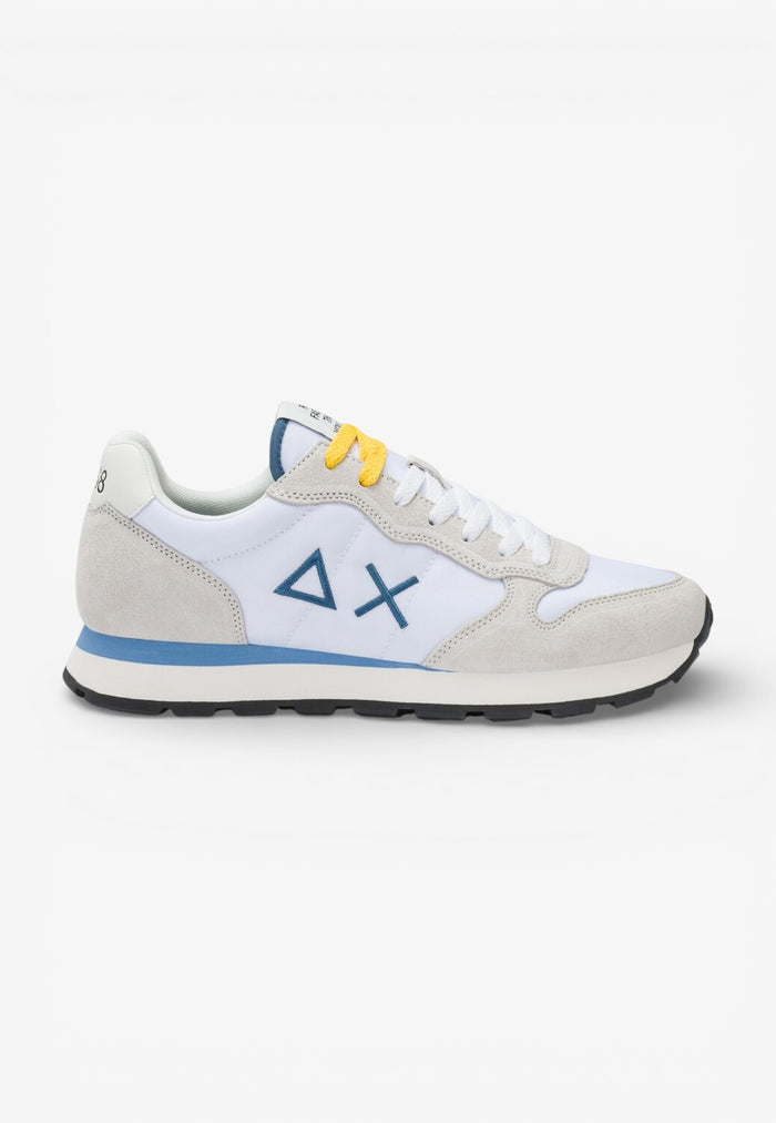 Heren veterschoenen-Wit combi kleur