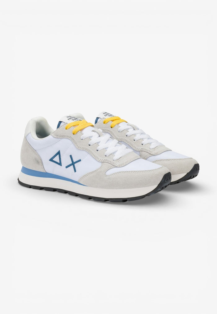 Heren veterschoenen-Wit combi kleur