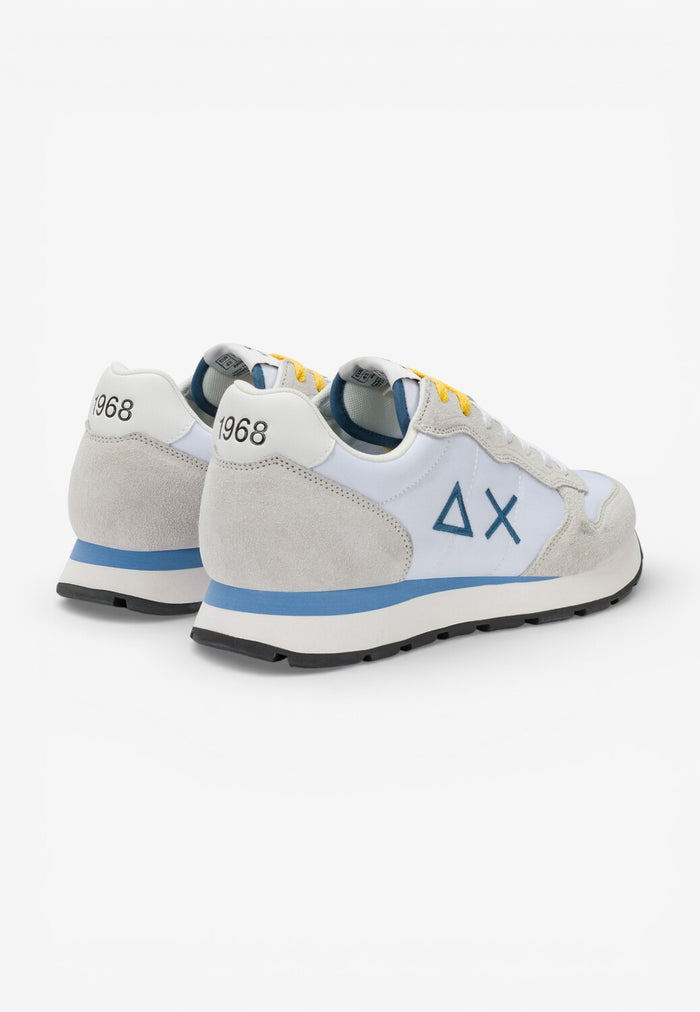 Heren veterschoenen-Wit combi kleur