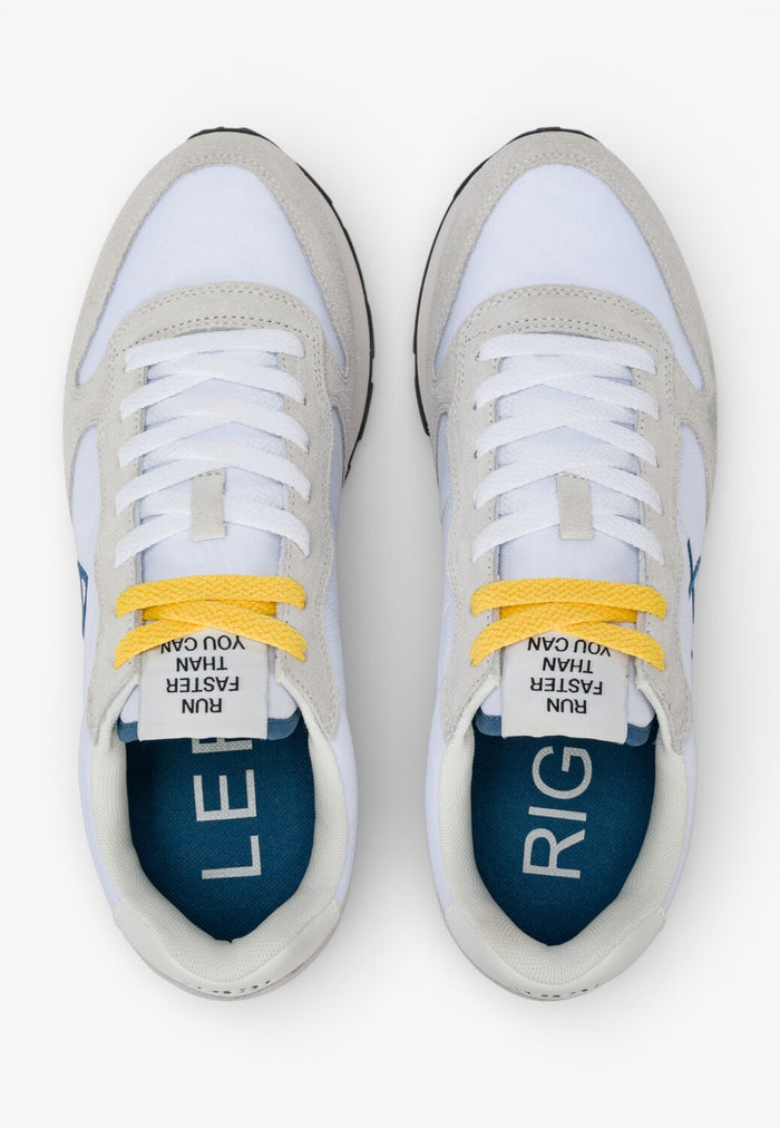 Heren veterschoenen-Wit combi kleur