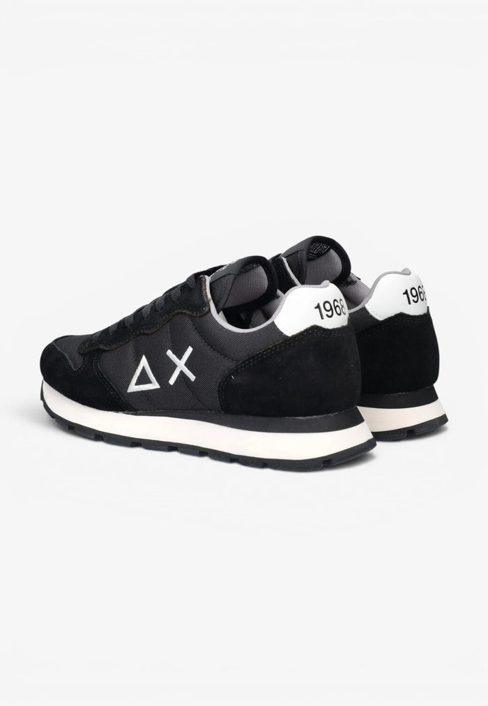 Heren veterschoenen-Zwart combi kleur